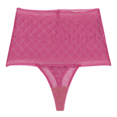 Underprotection high string in pink made in recycled polyamide