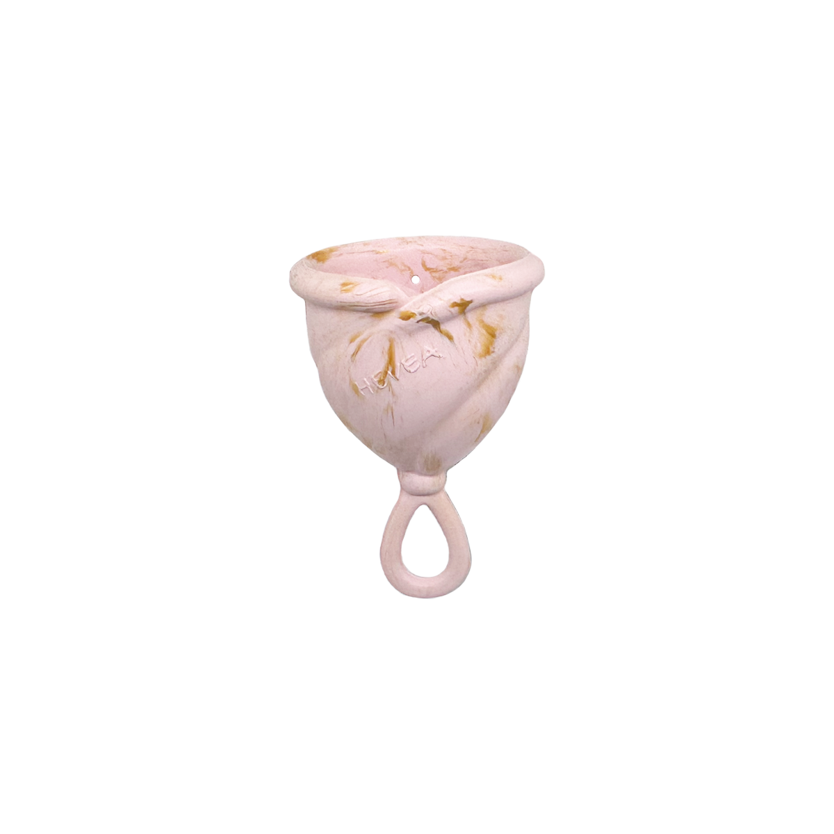 Underprotection menstrual cup in pink made of 100% natural rubber