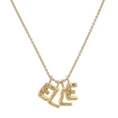 LIQUID LETTERS GOLD PLATED BY SIGRUN